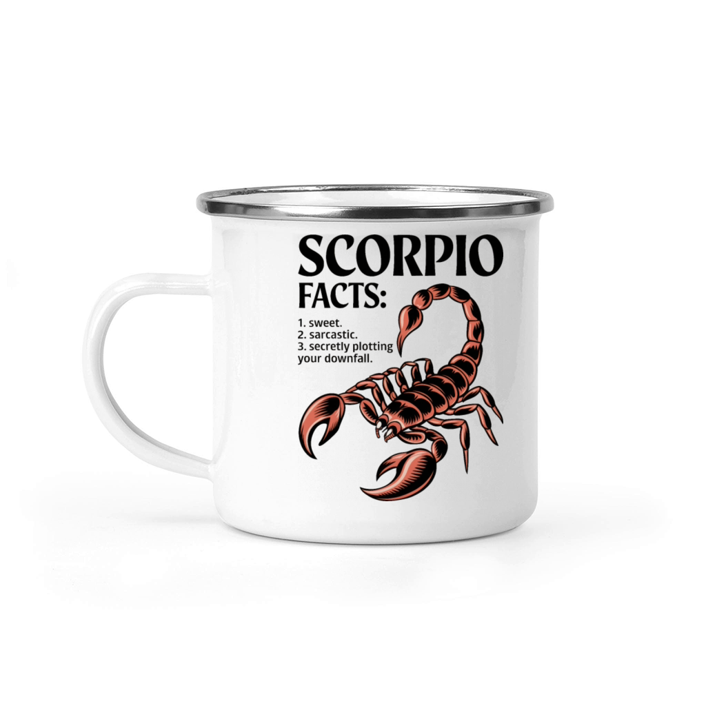 Funny Scorpio Zodiac Quote Camping Mug