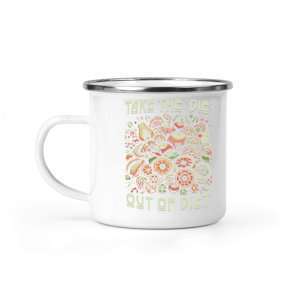 Funny Tee Design for Healthy diet Camping Mug