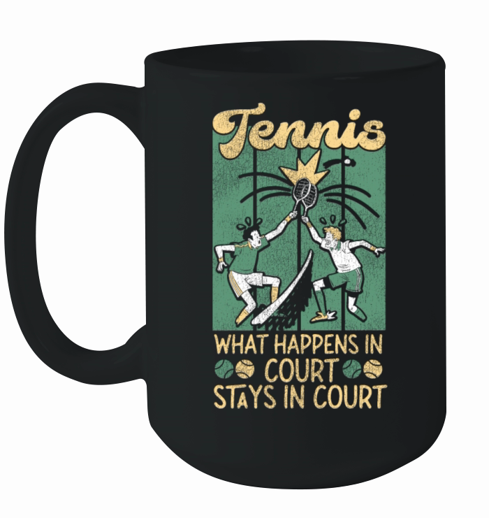 Funny Tennis Player Racket Tennis Ceramic Mug