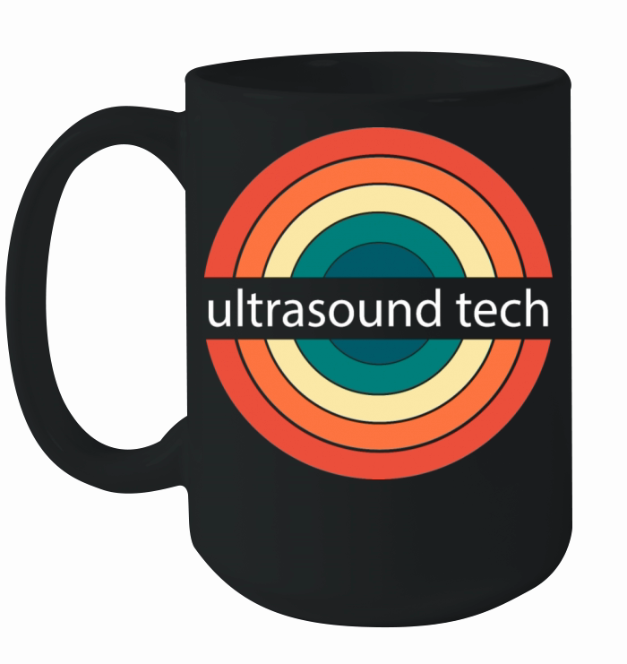 Retro Vintage Sonogram Funny Ultrasound Tech Ceramic Mug