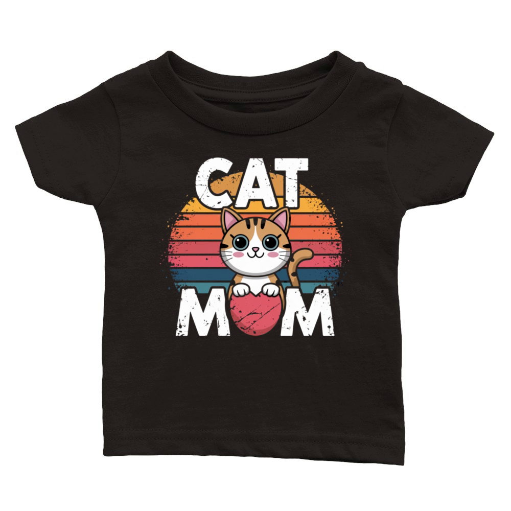 Cat Mom Shirt Classic Baby Crewneck T-shirt