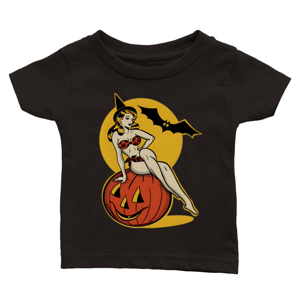 Halloween Vintage Classic Baby Crewneck T-shirt
