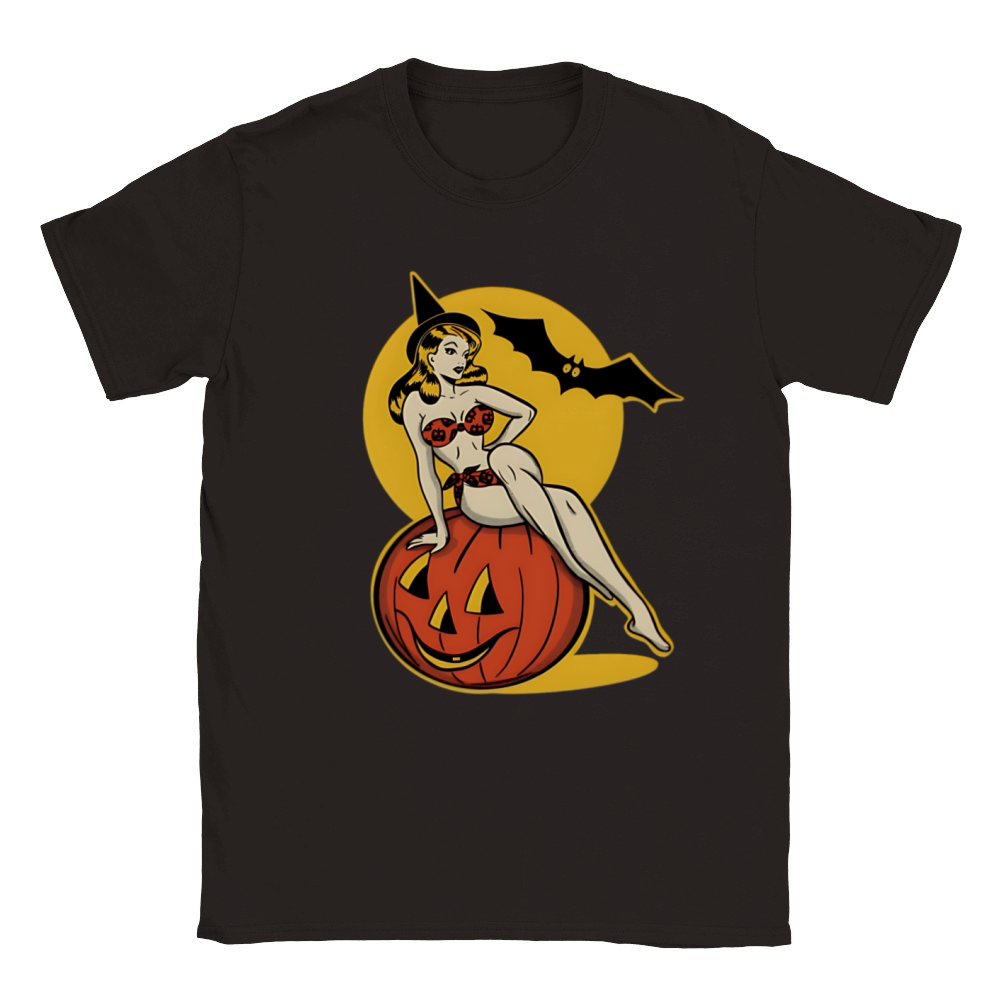 Halloween Vintage Classic Kids Crewneck T-shirt