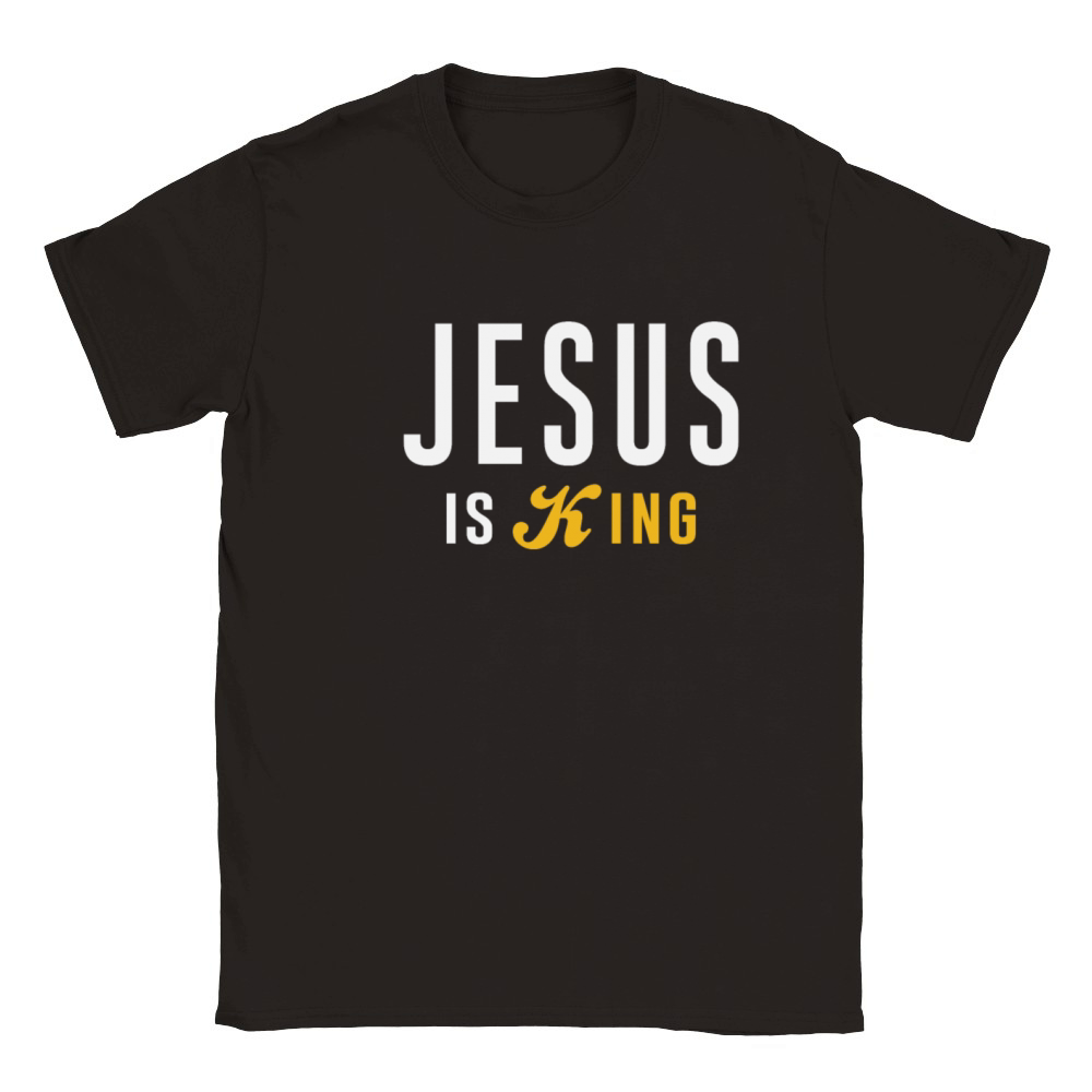 Jesus Is King Christian Quote Classic Kids Crewneck T-shirt