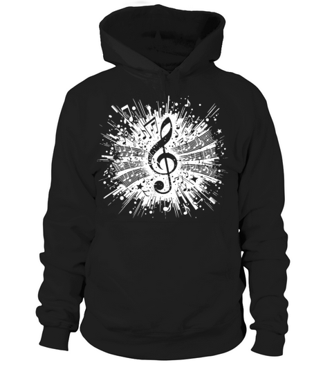 Flying Music Clef Vintage Sheet Music Hoodie Unisex