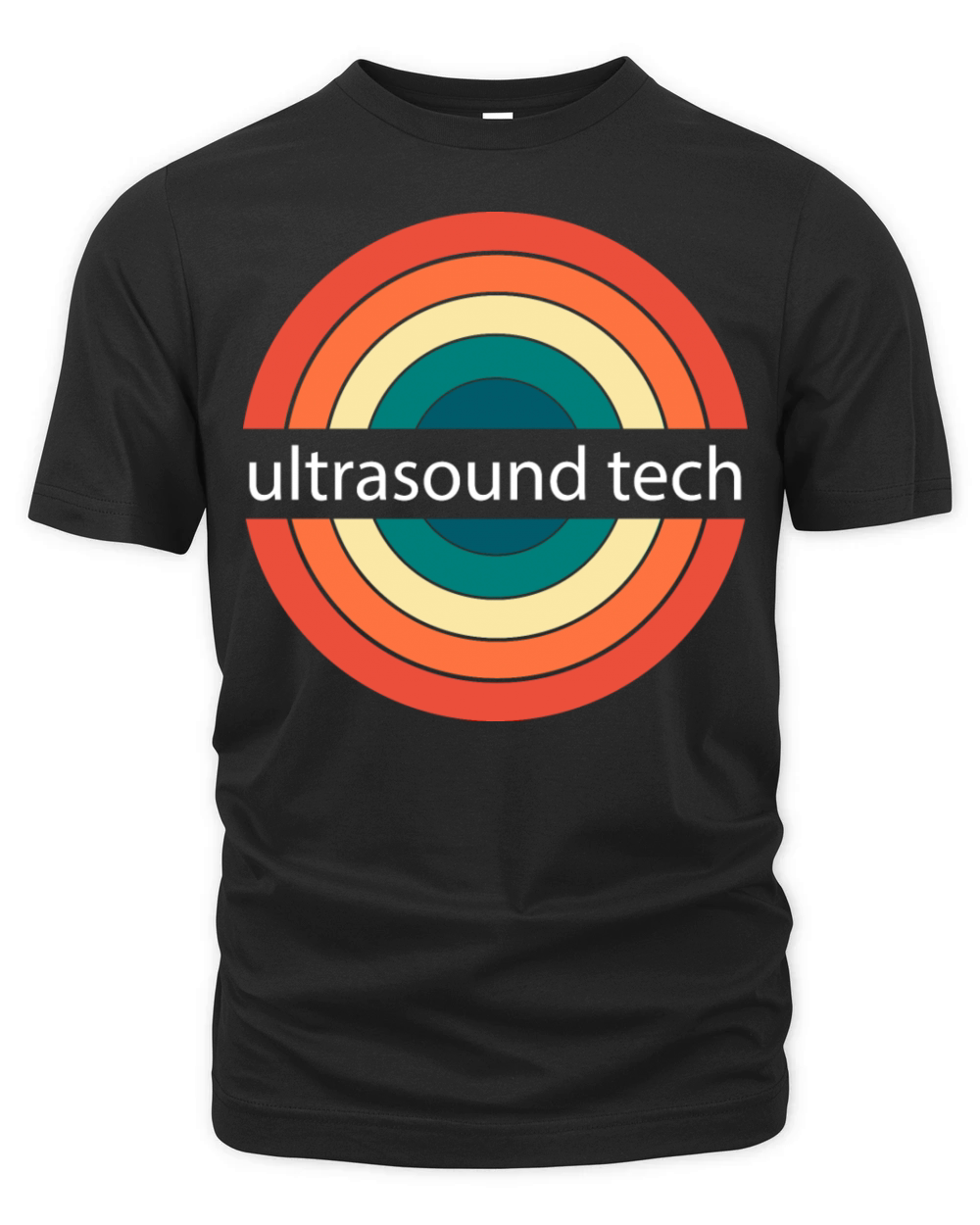 Retro Vintage Sonogram Funny Ultrasound Tech Organic Unisex T-shirt