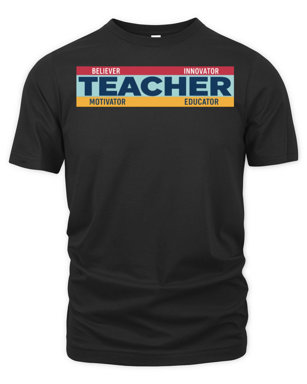 teacher believer innovator motivator educator Organic Unisex T-shirt