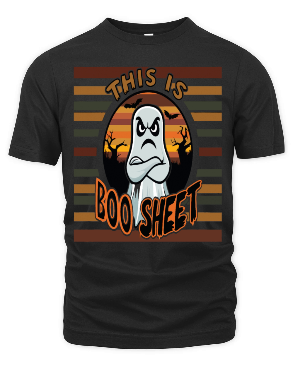 This Is Boo Sheet Ghost Retro Halloween Costume Organic Unisex T-shirt