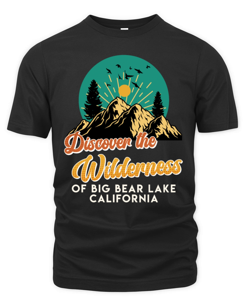 Vintage DISCOVER THE WILDERNESS OF BIG BEAR LAKE Organic Unisex T-shirt
