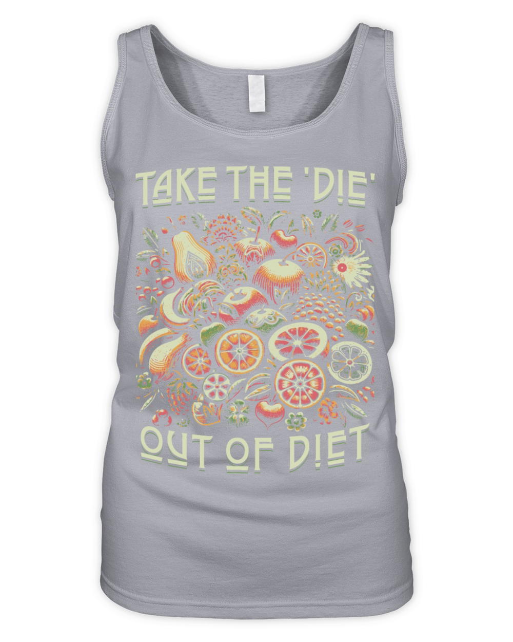 Funny Tee Design for Healthy diet Organic Women's Tank Top