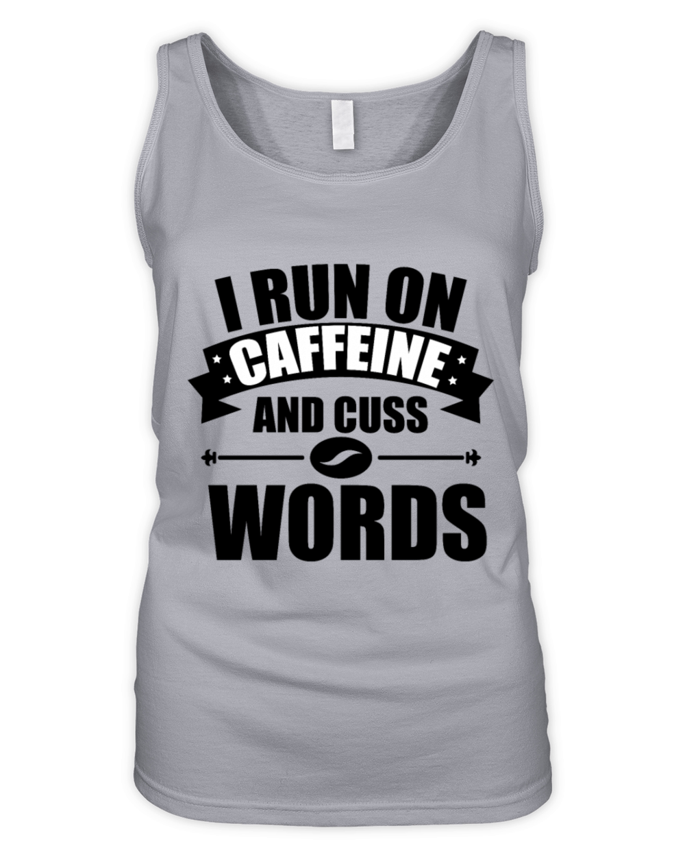 i run on caffine and cuss words Organic Women's Tank Top