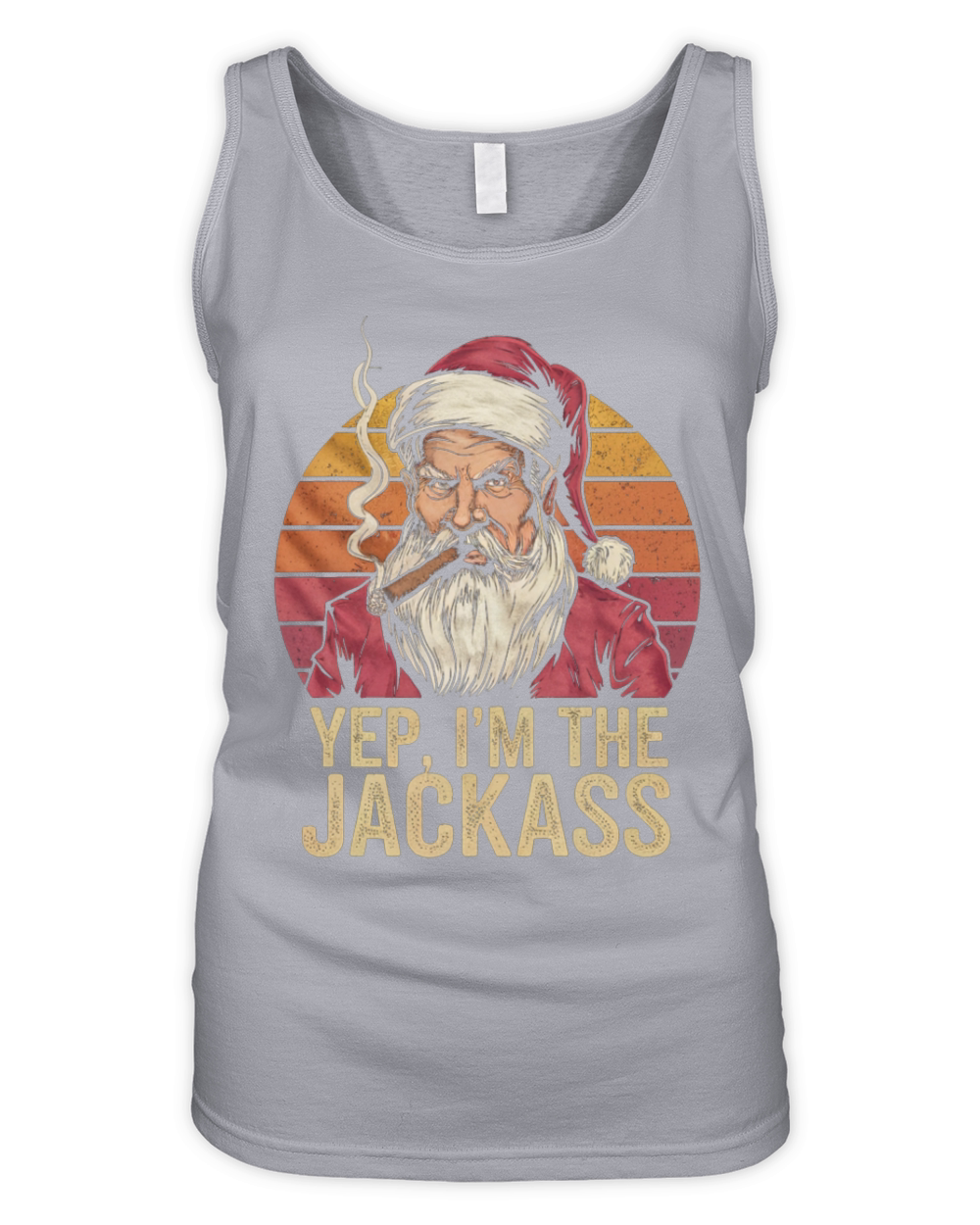 Yep I m The Jackass Funny Vintage Halloween Santa Organic Women's Tank Top