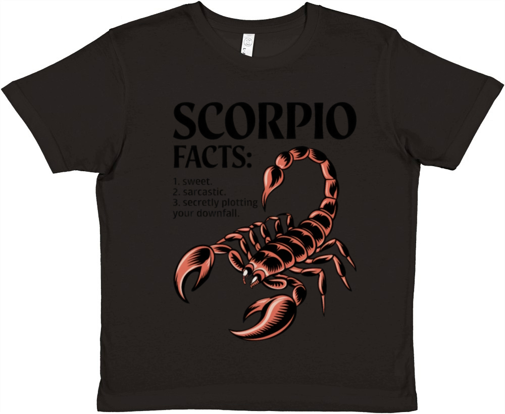 Funny Scorpio Zodiac Quote Premium Kids Crewneck T-shirt