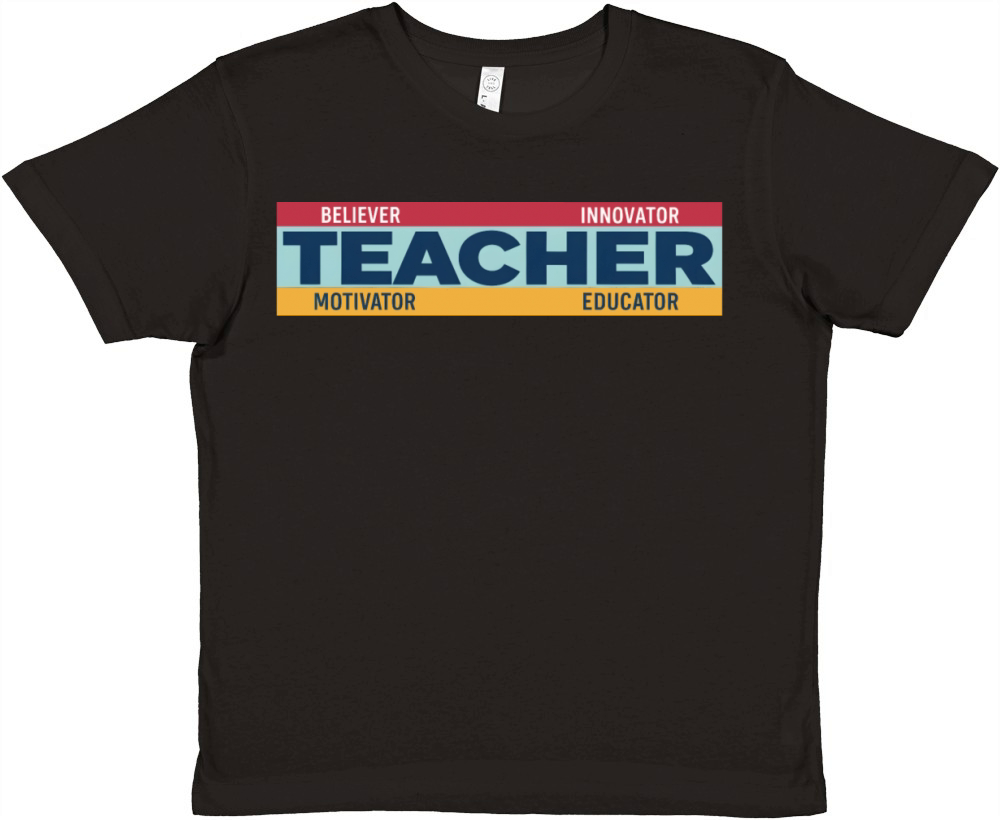 teacher believer innovator motivator educator Premium Kids Crewneck T-shirt