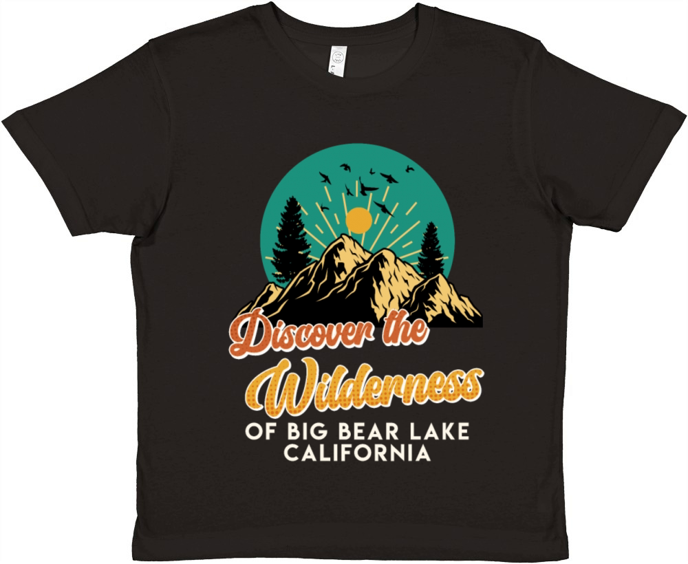 Vintage DISCOVER THE WILDERNESS OF BIG BEAR LAKE Premium Kids Crewneck T-shirt