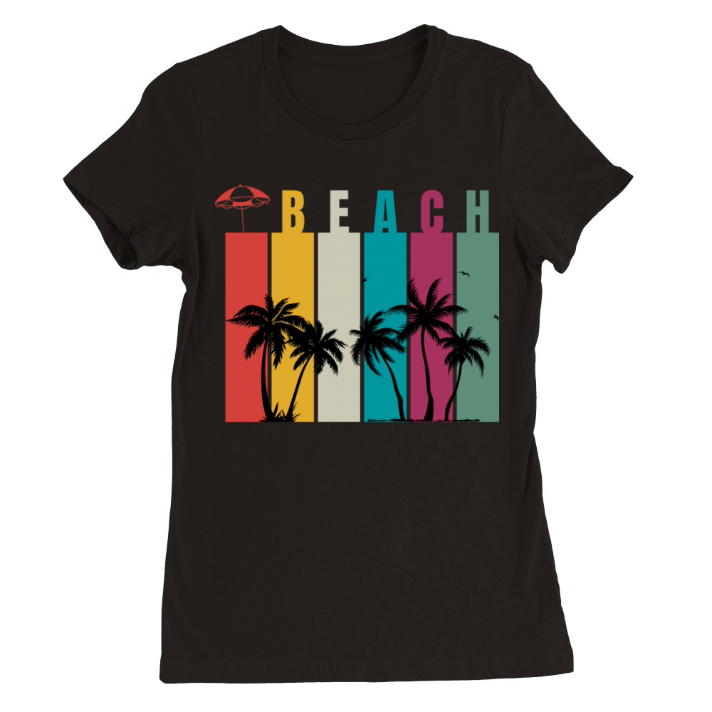 Beach Premium Womens Crewneck T-shirt