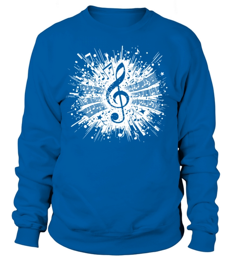 Flying Music Clef Vintage Sheet Music Sweatshirt Unisex