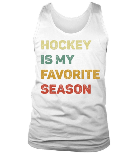 Hockey Is My Favorite Season Retro Tank Top Unisex