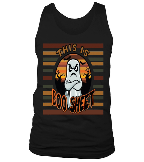 This Is Boo Sheet Ghost Retro Halloween Costume Tank Top Unisex