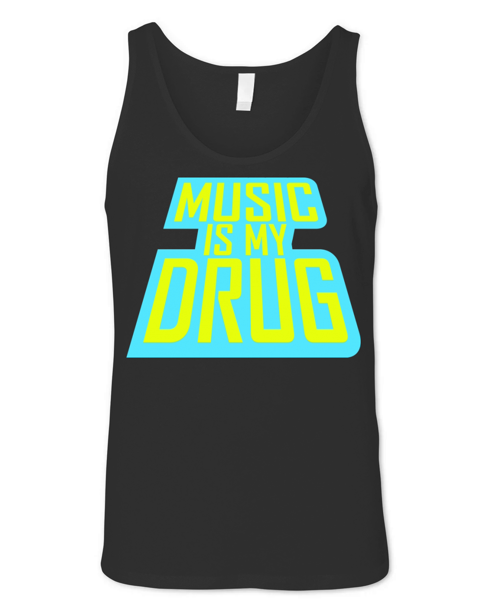 Music Is My Drug Medicine Healing Party Love Logo Unisex Jersey Tank