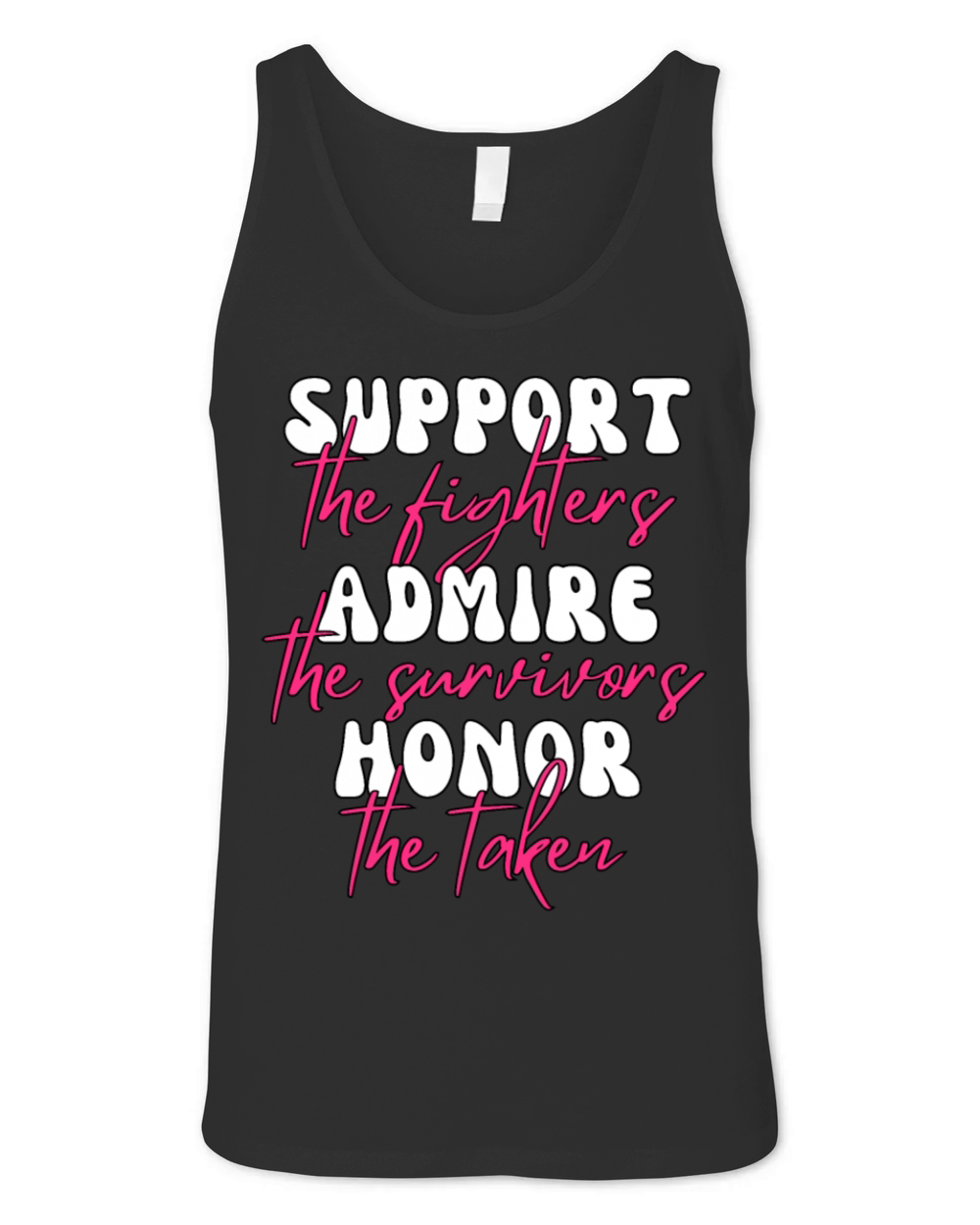 Support The Fighters Admire The Survivors Unisex Jersey Tank