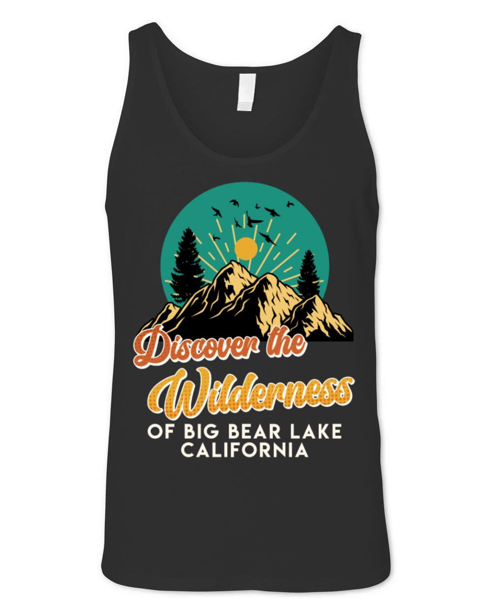 Vintage DISCOVER THE WILDERNESS OF BIG BEAR LAKE Unisex Jersey Tank