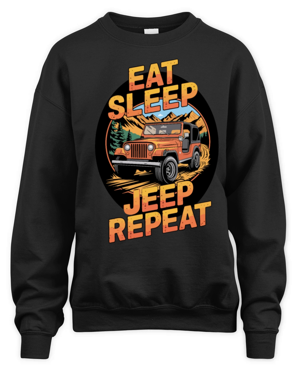 EAT SLEEP JEEP REPEAT Unisex Premium Crewneck Sweatshirt