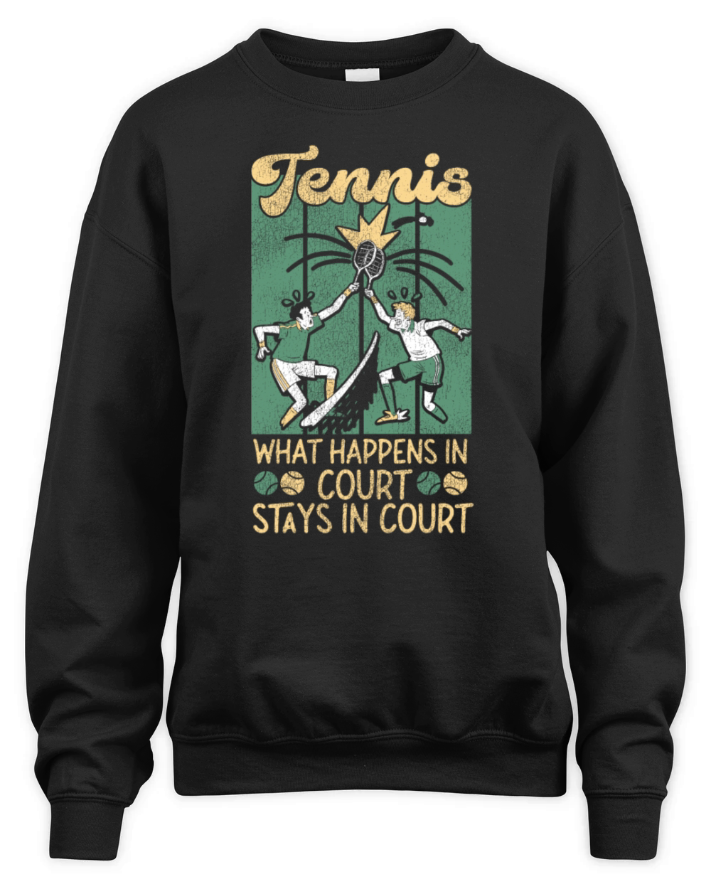 Funny Tennis Player Racket Tennis Unisex Premium Crewneck Sweatshirt