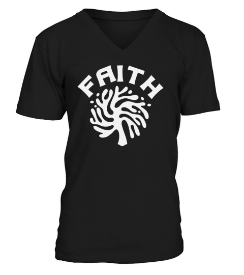 Bold Belief "Faith" Christian Quote V-Neck T-shirt