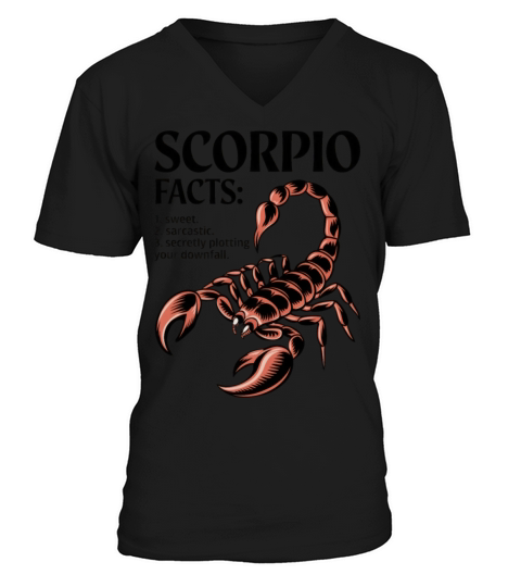 Funny Scorpio Zodiac Quote V-Neck T-shirt