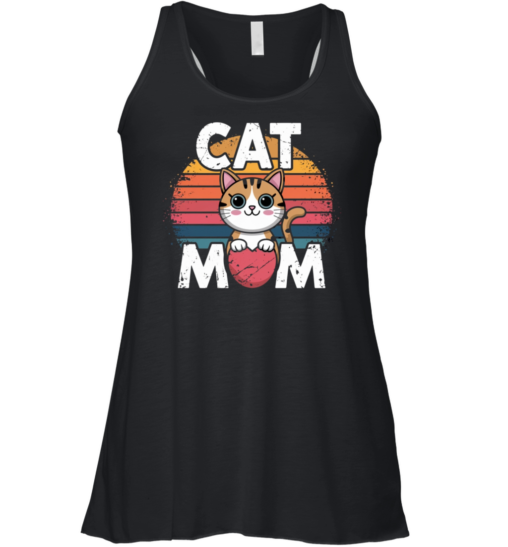 Cat Mom Shirt Women's Flowy Tank Top