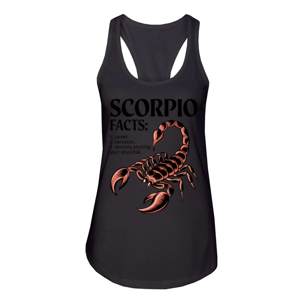Funny Scorpio Zodiac Quote Women's Racerback Tank