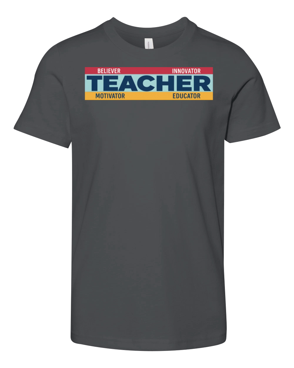 teacher believer innovator motivator educator Youth Unisex Jersey Tee