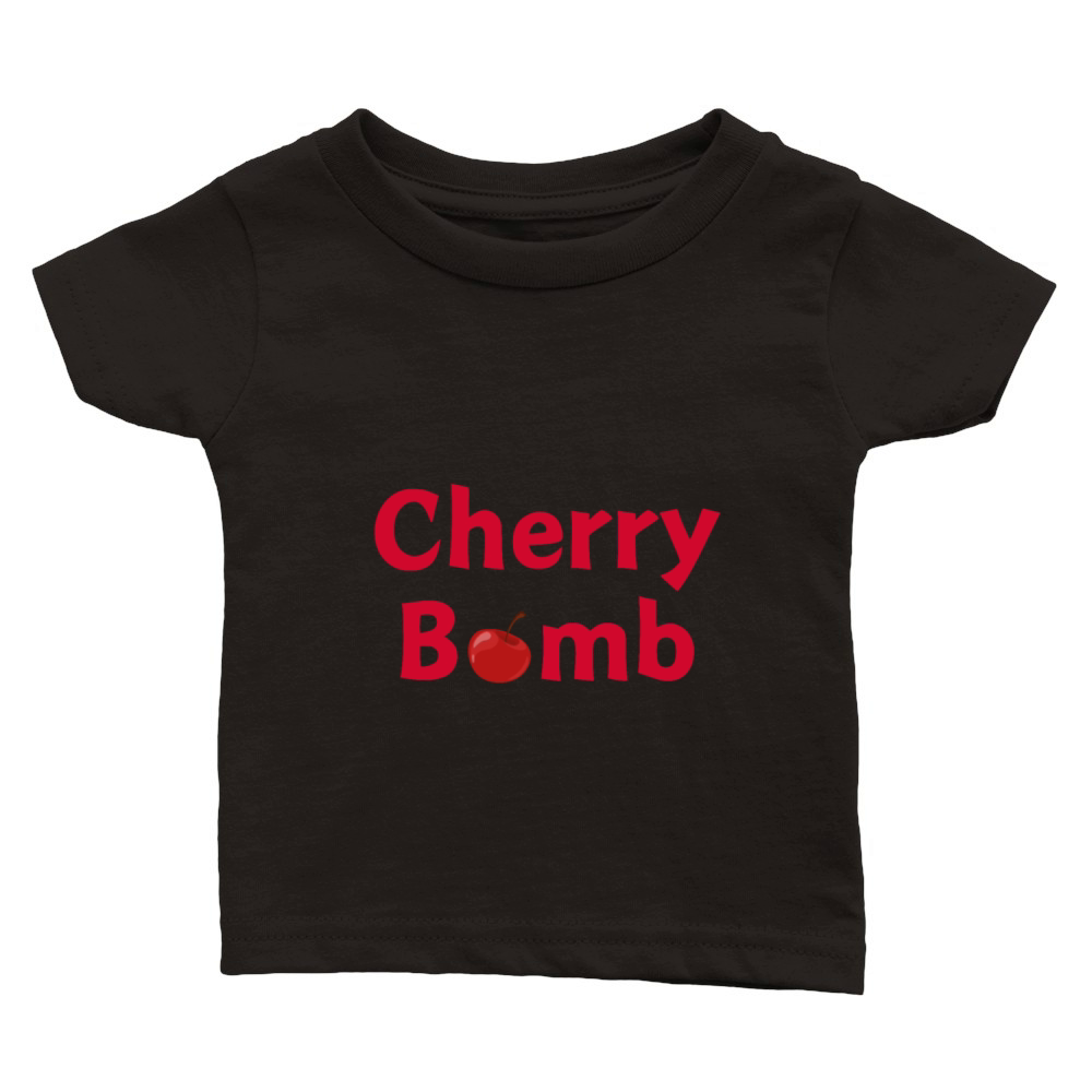 Cute vintage Cherry Bomb Design Classic Baby Crewneck T-shirt