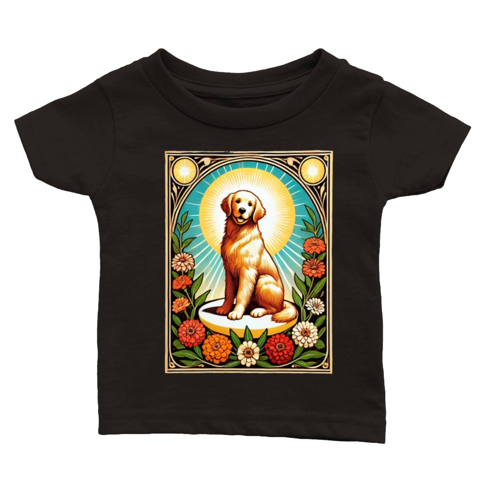 Golden Retriever Classic Baby Crewneck T-shirt