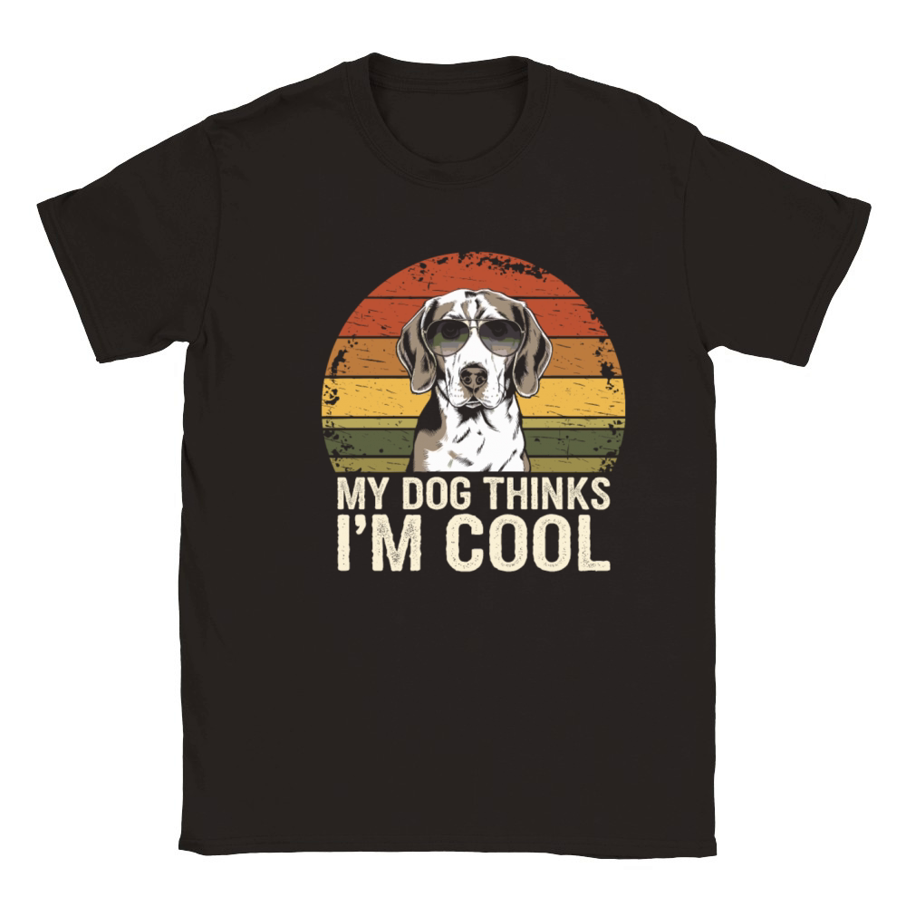 Beagle My Dog Thinks Im Cool Classic Kids Crewneck T-shirt