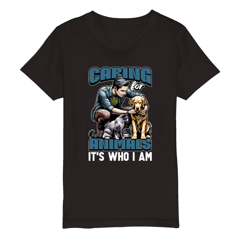 Animal Shelter Caring For Animals Veterinarian Organic Kids Crewneck T-shirt