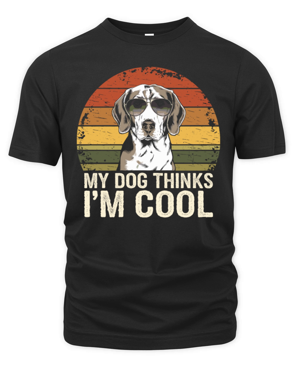 Beagle My Dog Thinks Im Cool Organic Unisex T-shirt