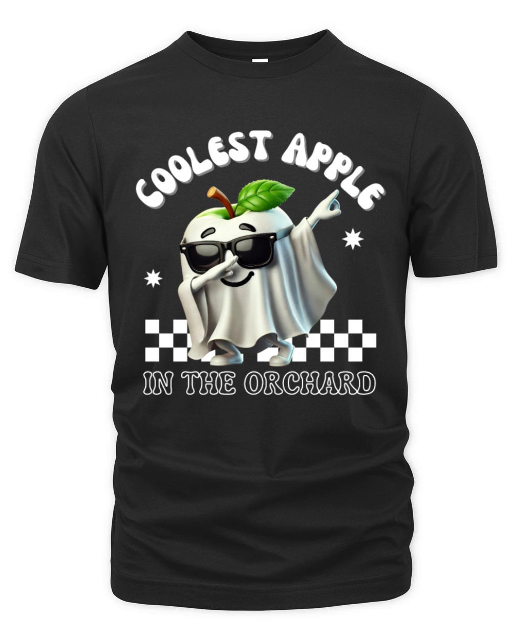 Coolest Apple in the Orchard apple dabbing retro Organic Unisex T-shirt