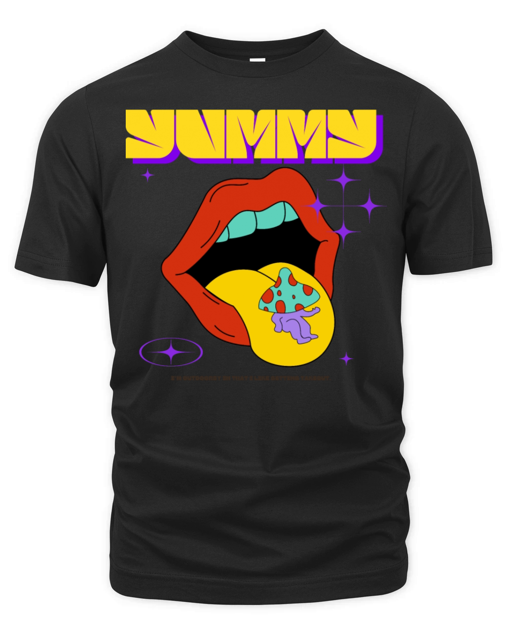 Trippy Red Lips Organic Unisex T-shirt