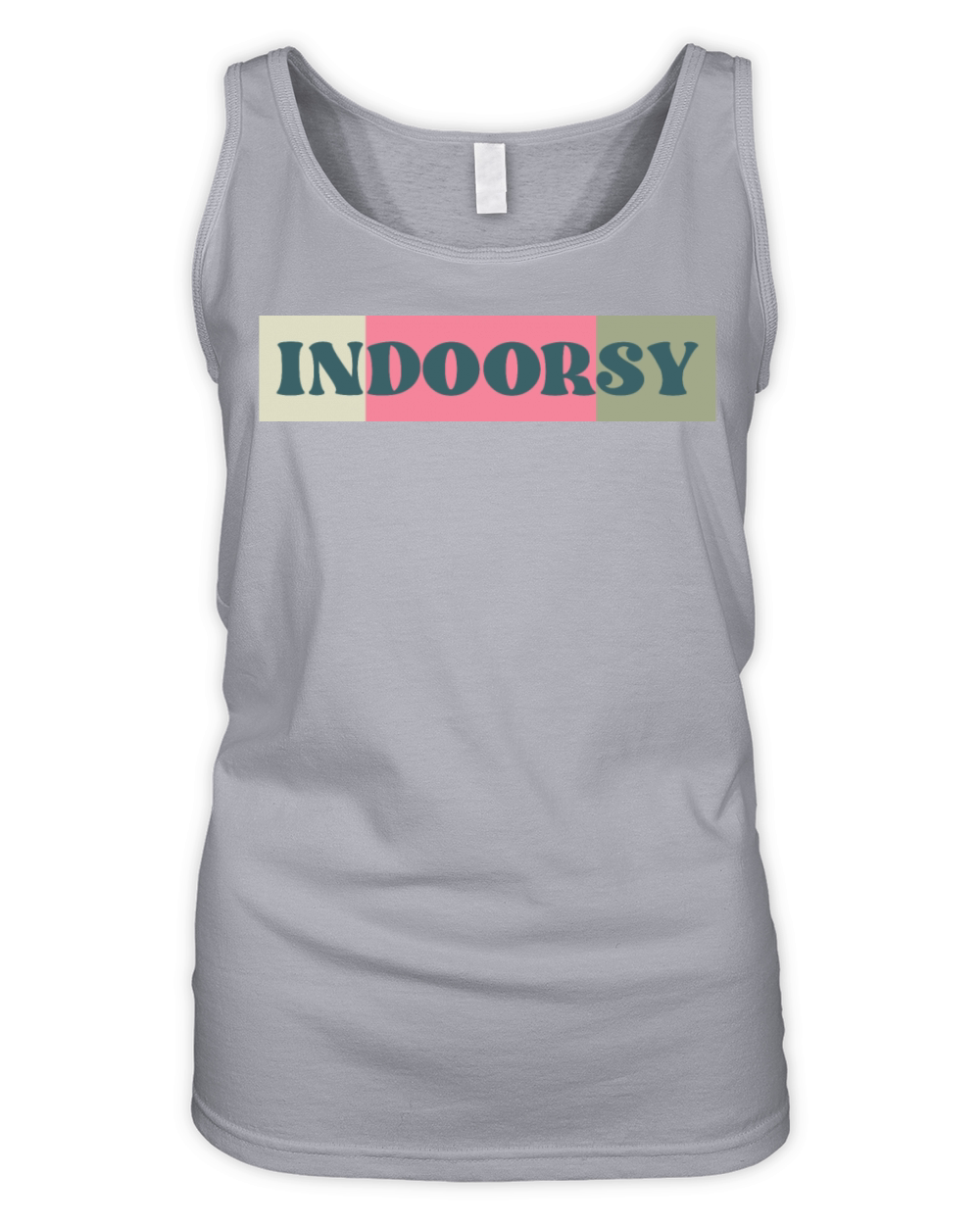 Indoorsy funny indoor lovers quote Organic Women's Tank Top