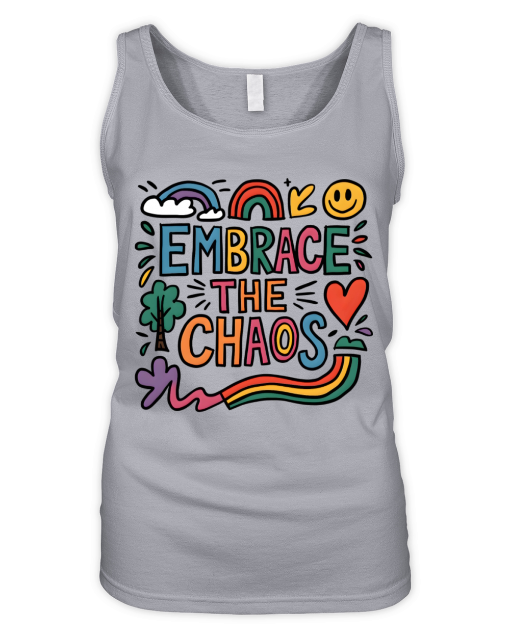 Quotes embrace the chaos Organic Women's Tank Top