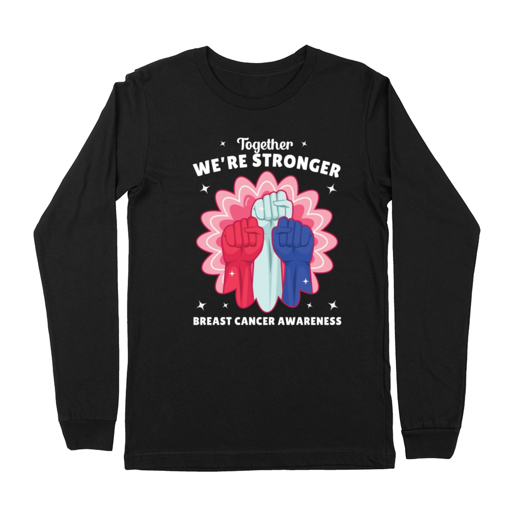 Together We’re Stronger Breast Cancer Awareness Premium Long Sleeve