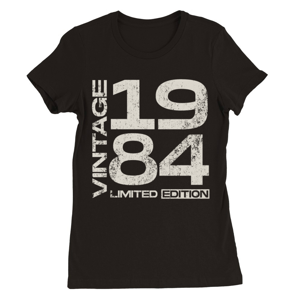 Vintage 1984 Retro 40th Birthday Premium Womens Crewneck T-shirt