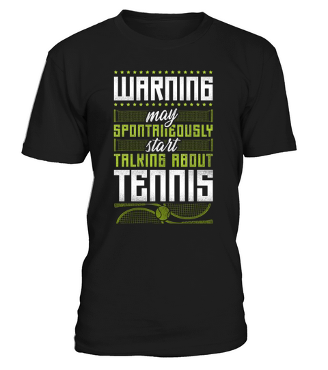 Funny Tennis Player Racket Warning T-Shirt Unisex
