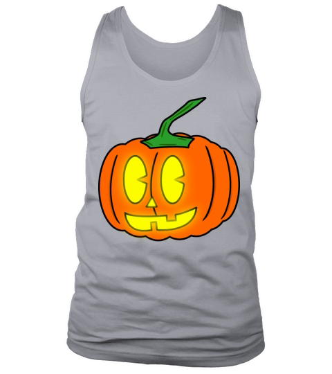 Pumpkin Head Funny Halloween Retro Cartoon Tank Top Unisex