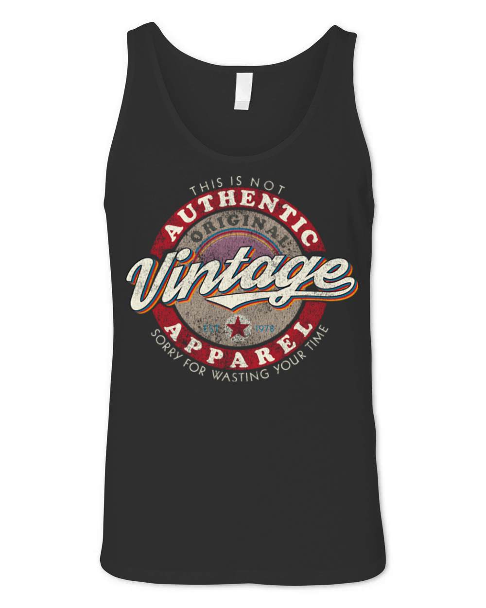 Faux Vintage Unisex Jersey Tank