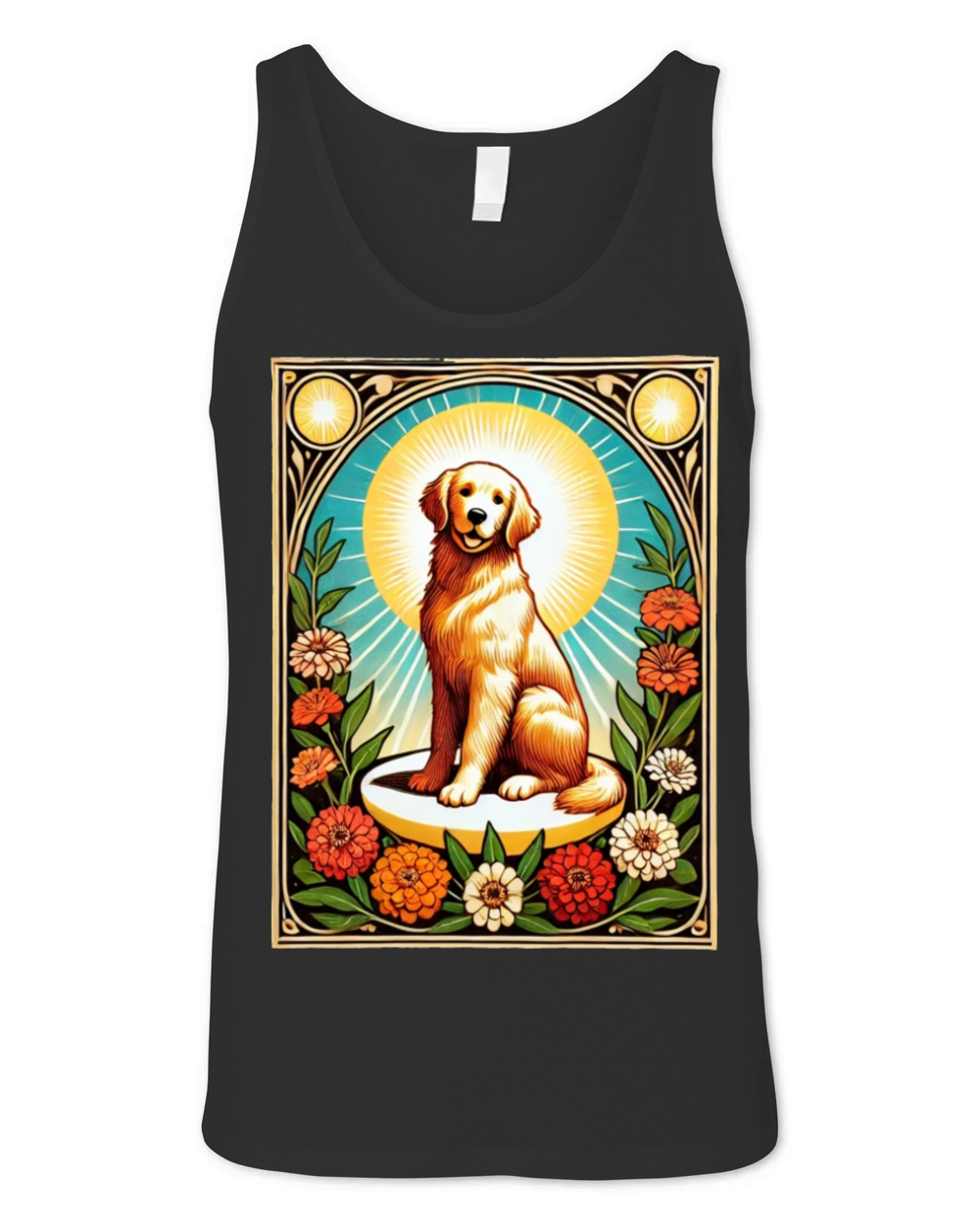 Golden Retriever Unisex Jersey Tank