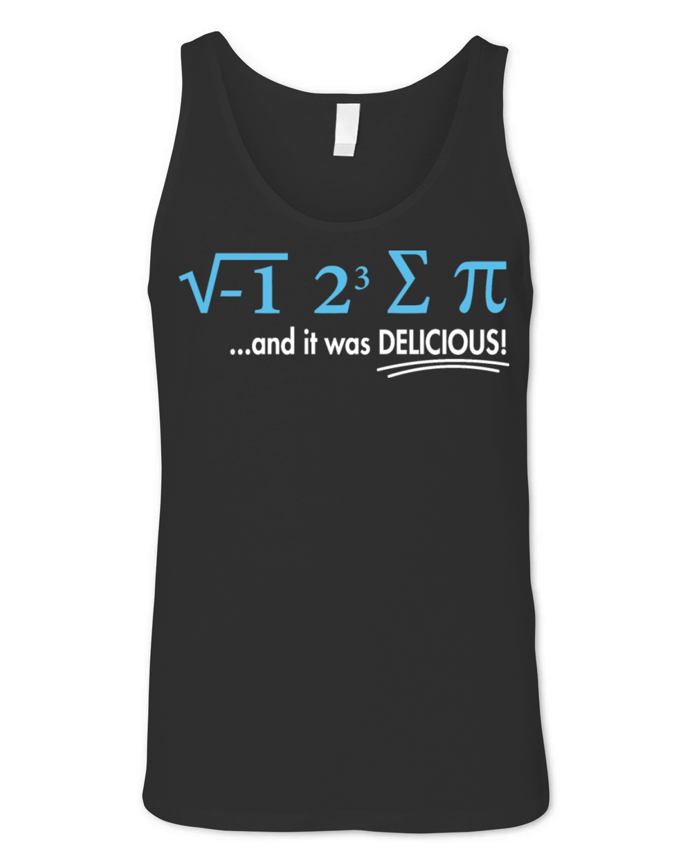 I Ate Some Pie And It Was Delicious 8 Pi Day 1BK8 Unisex Jersey Tank
