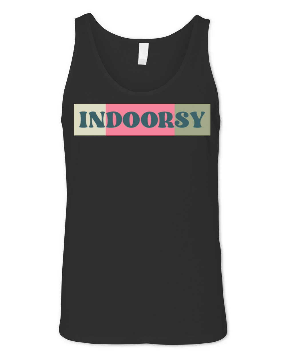 Indoorsy funny indoor lovers quote Unisex Jersey Tank
